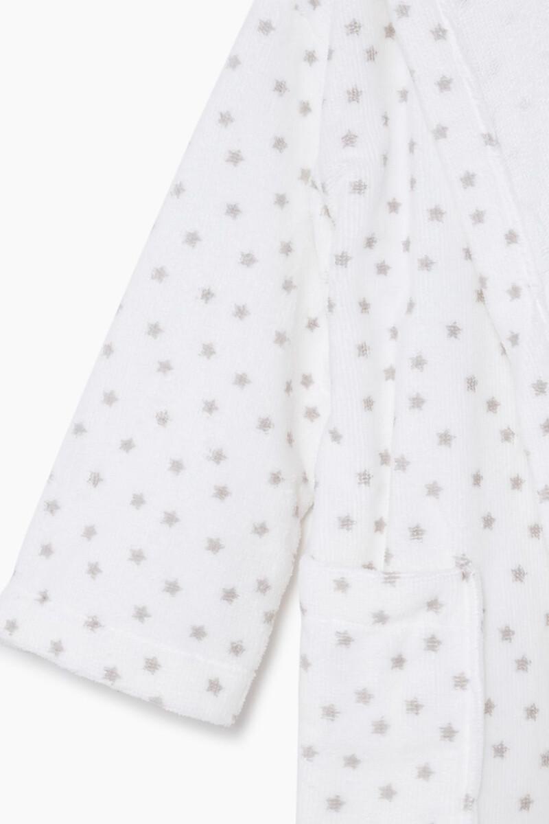 Women'secret Albornoz Niños Rizo 100% Algodón Estrellas