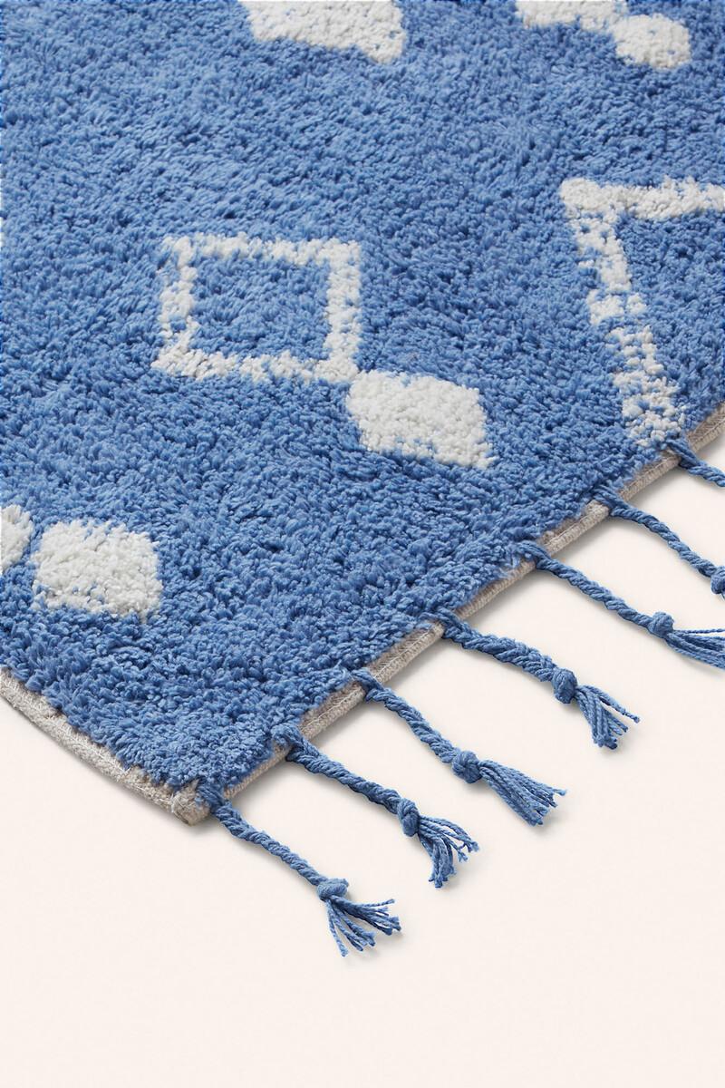 Women'secret Alfombra De Baño En Tufting Azul Fauve