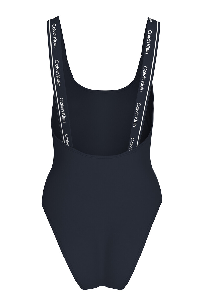 Women'secret Bañador De Tiras Logo Calvin Klein Azul