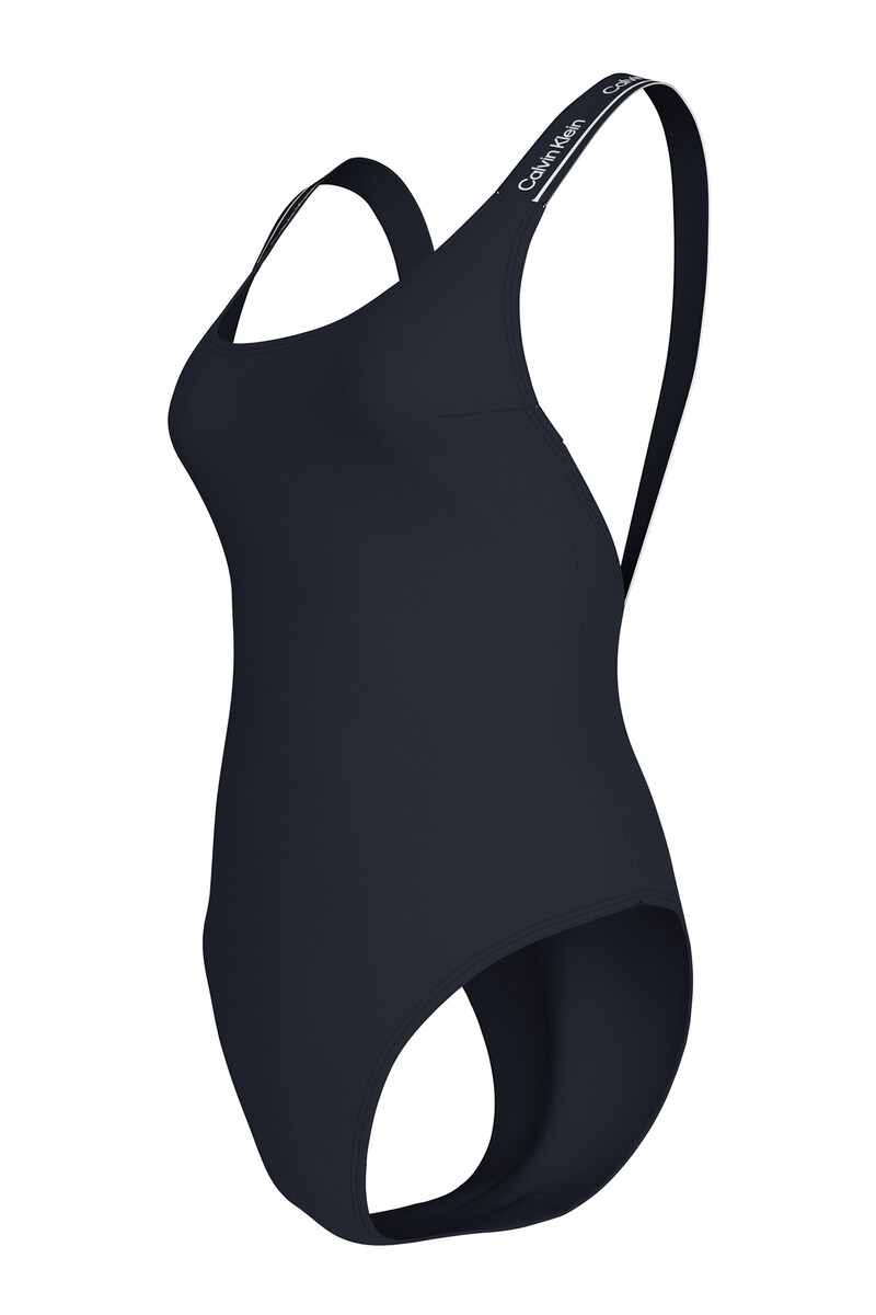 Women'secret Bañador De Tiras Logo Calvin Klein Azul