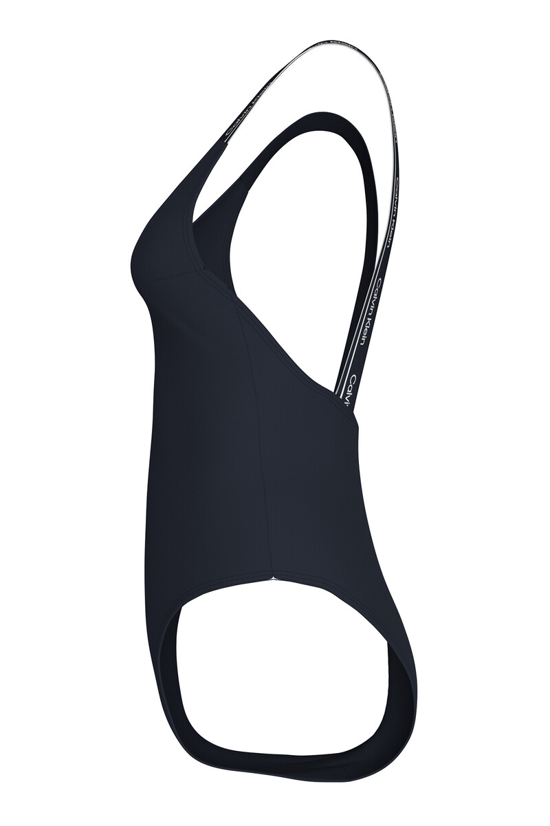 Women'secret Bañador De Tiras Logo Calvin Klein Azul