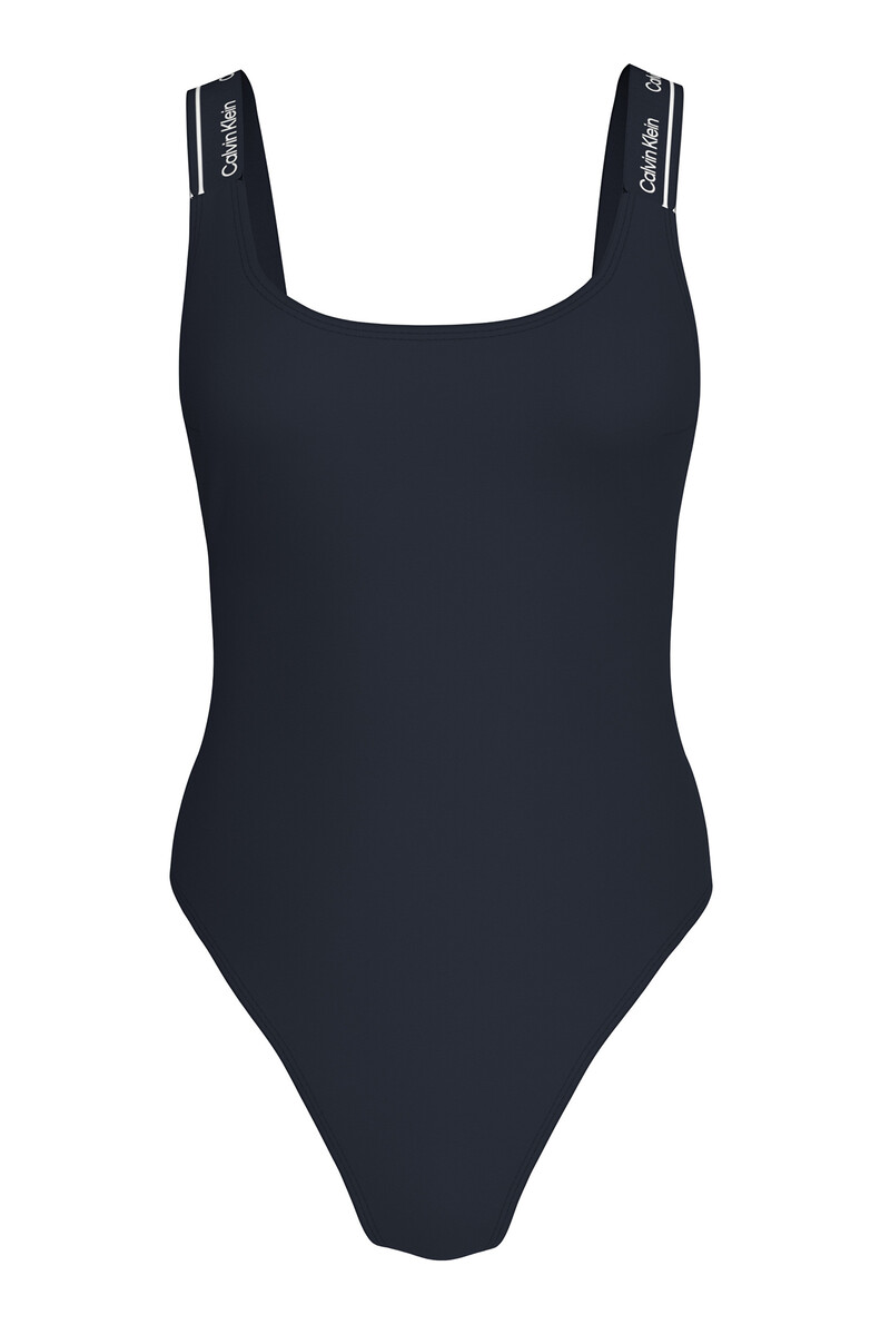 women'secret Bañador de tiras logo Calvin Klein azul