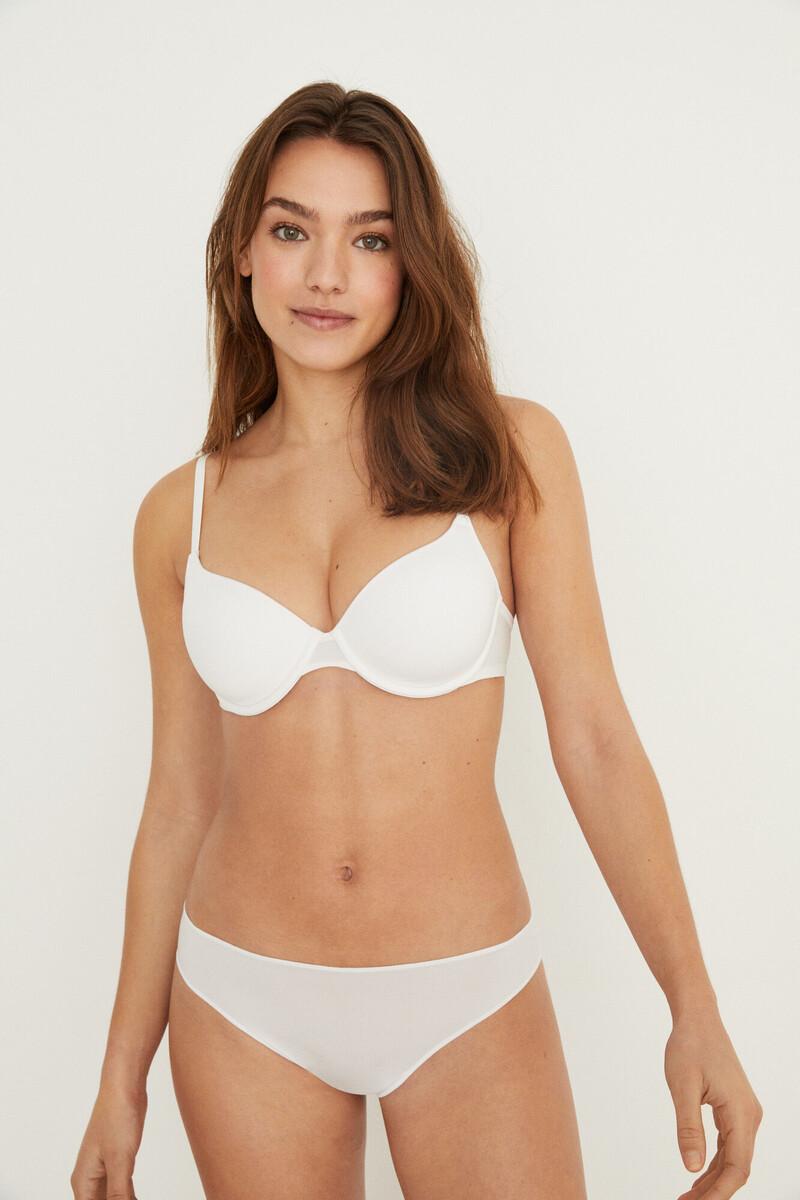 Women'secret BEAUTIFUL Sujetador Relleno Microfibra Blanco