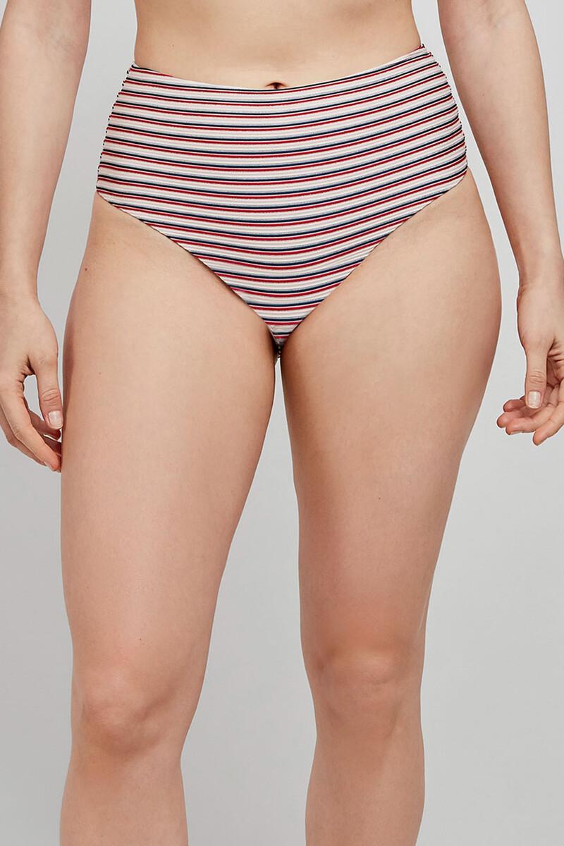 women'secret Braga bikini alta estampado rayas multicolor