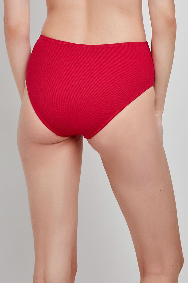 Women'secret Braga Bikini Alta Tejido Estructura Granate