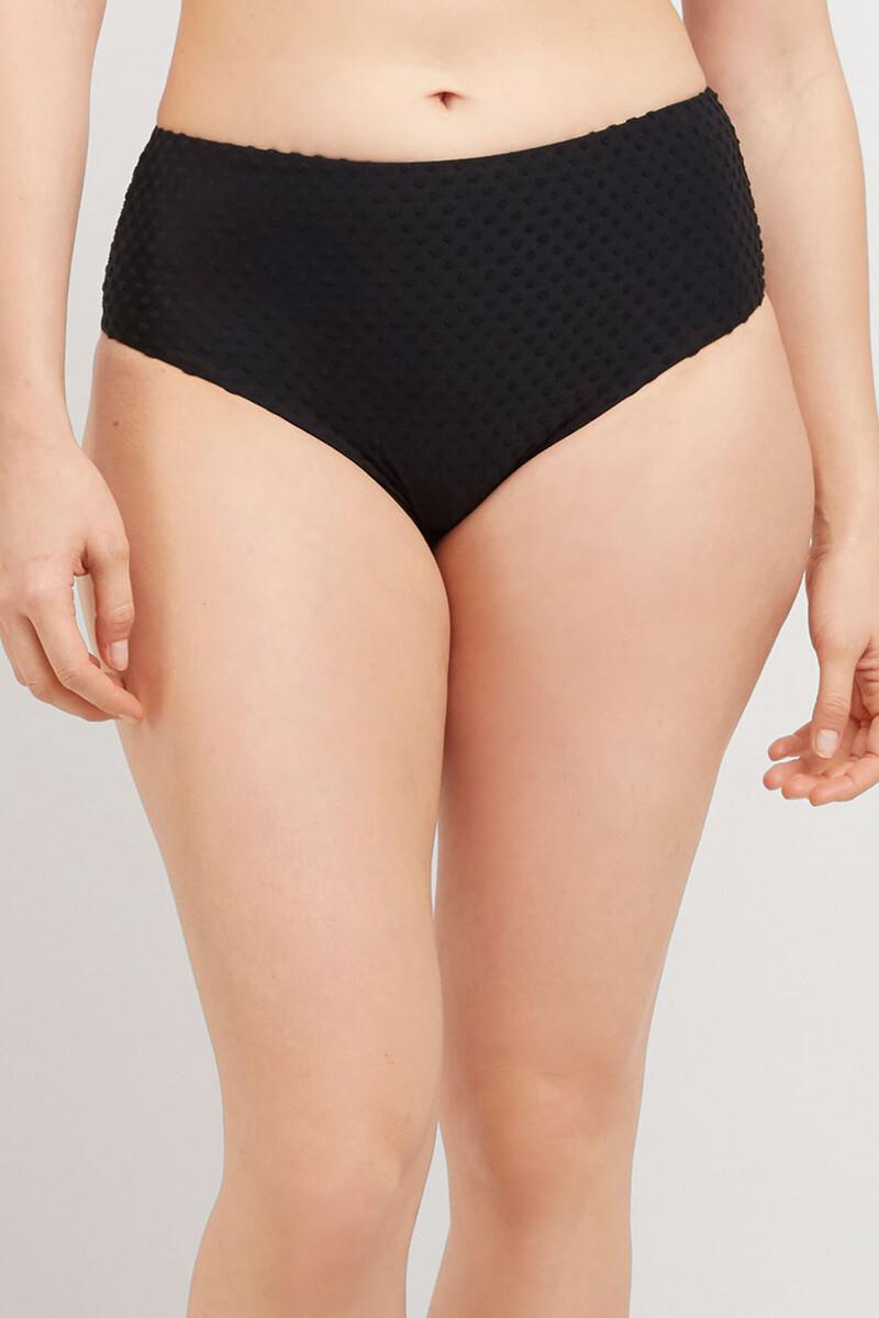 Women'secret Braga Bikini Alta Tejido Estructura Negro