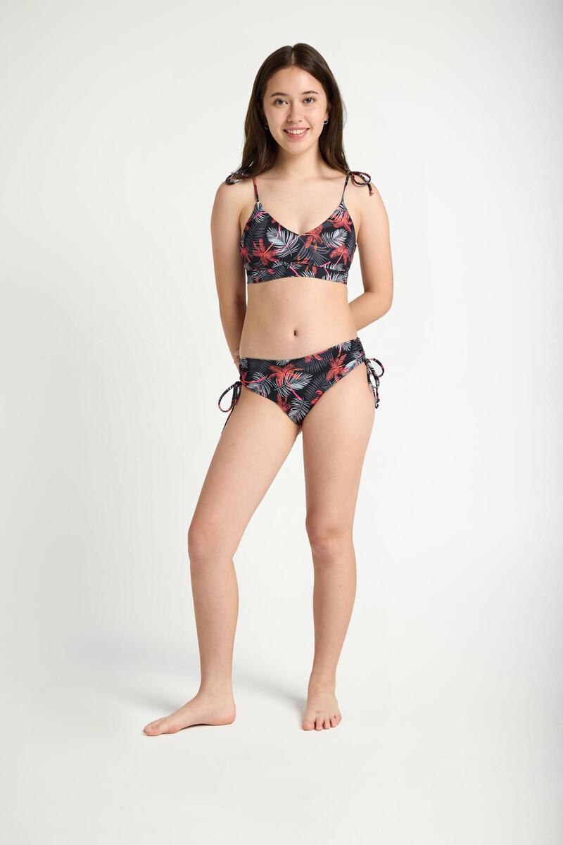 women'secret Braga bikini menstrual adolescente lazos Jungle Palm Black
