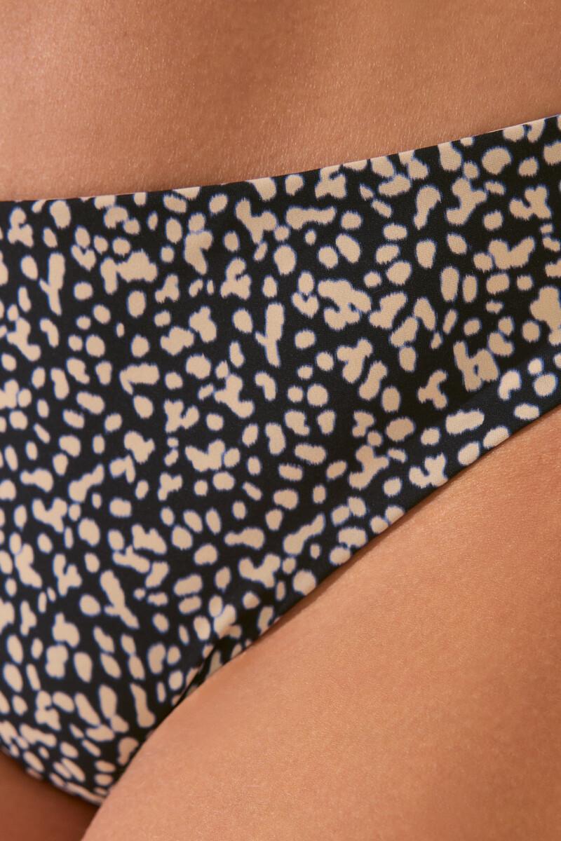 Women'secret Braga Bikini Reversible Estampado Negro