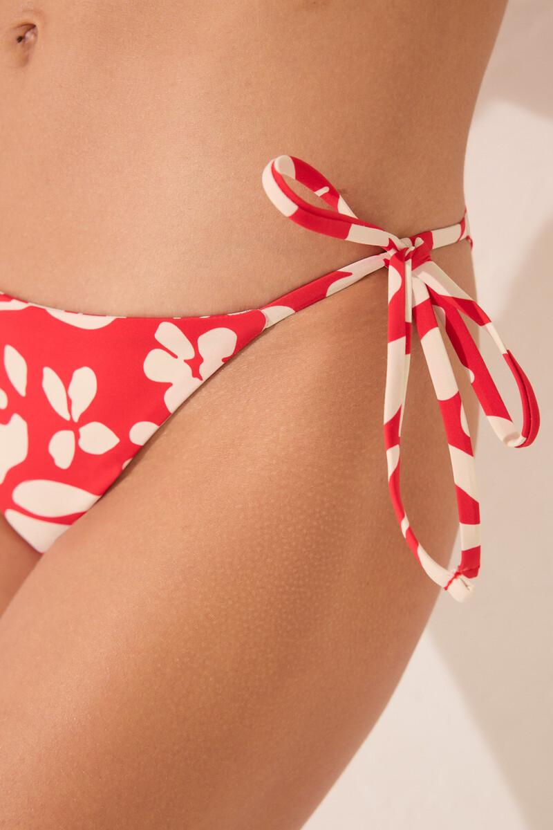 Women'secret Braga Bikini Reversible Tiras Print Rojo