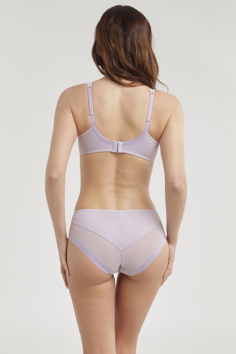 Women'secret Braga Clásica De Suave Microfibra Y Detalles En Malla