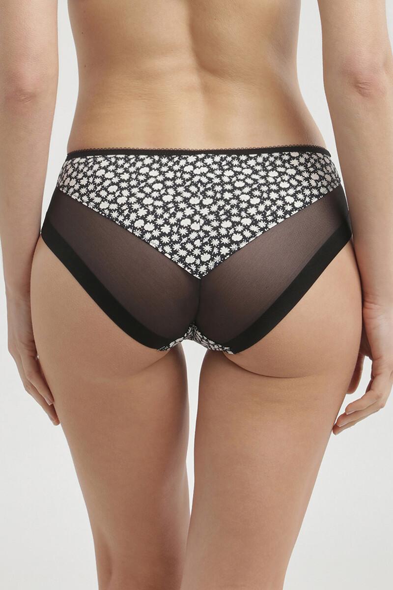 Women'secret Braga Clásica De Suave Microfibra Y Detalles En Malla