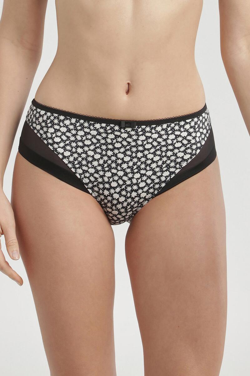 Women'secret Braga Clásica De Suave Microfibra Y Detalles En Malla
