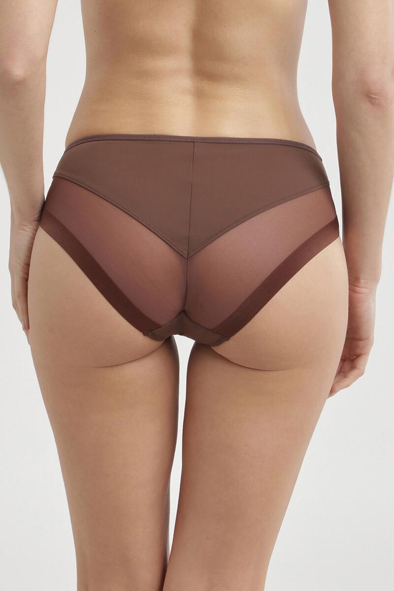 Women'secret Braga Clásica De Suave Microfibra Y Detalles En Malla