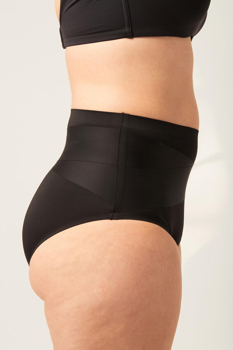 Women'secret Braga Control Postparto Menstruación Nailon Reciclado Negra Absorción Moderada Abundante