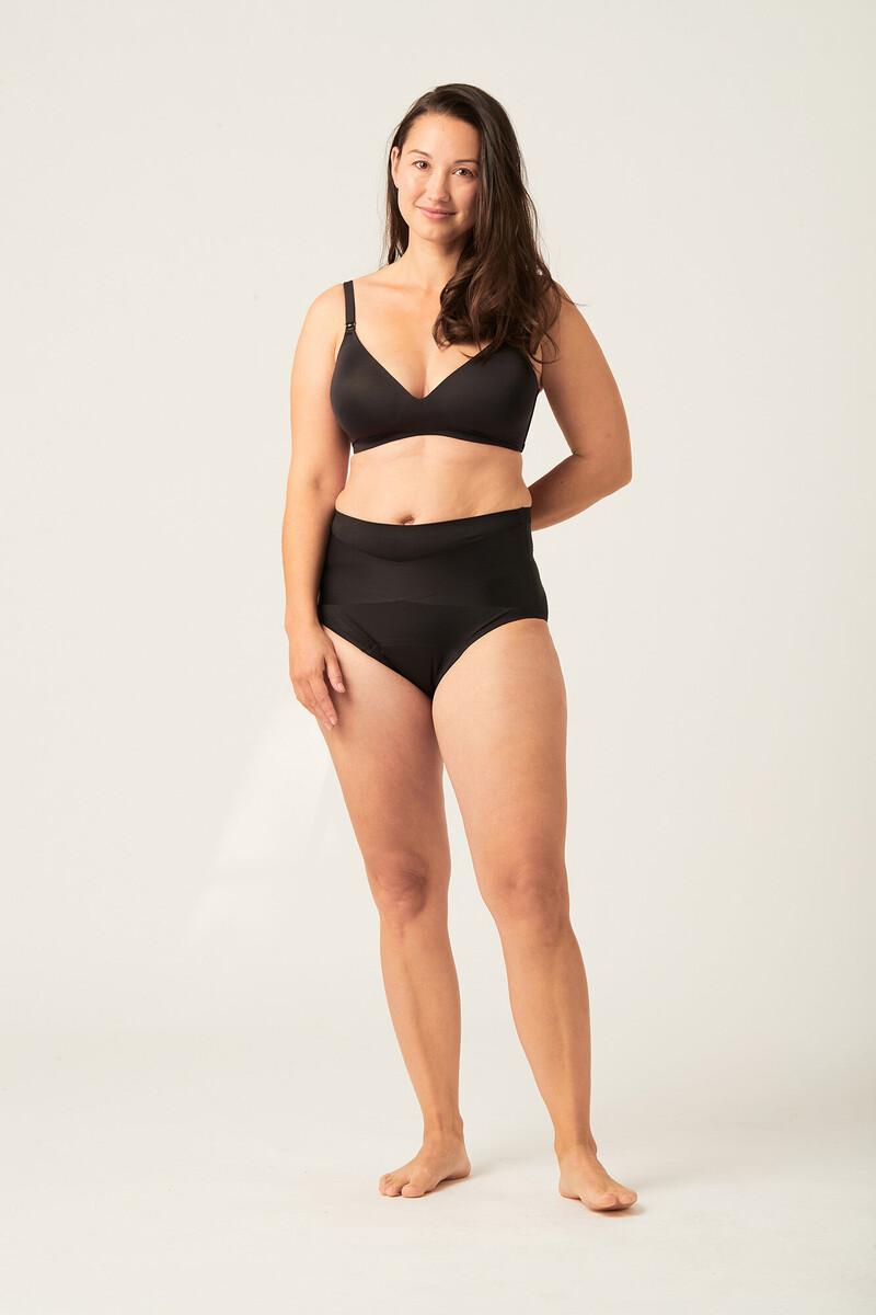 women'secret Braga control postparto menstruación nailon reciclado negra absorción moderada abundante