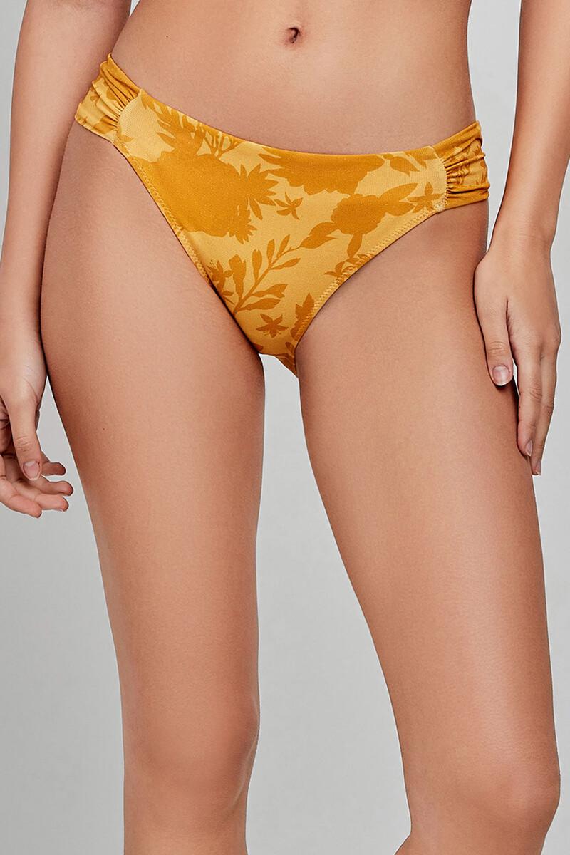 women'secret Braga de bikini clásica estampada mostaza