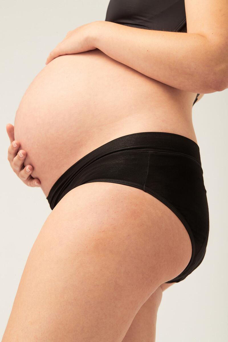 Women'secret Braga Maternidad Menstrual Bambú Negra Absorción Maxi