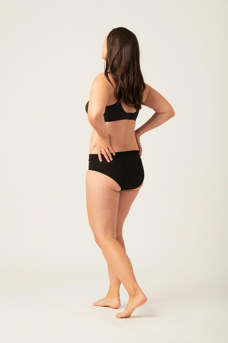 Women'secret Braga Maternidad Menstrual Bambú Negra Absorción Maxi