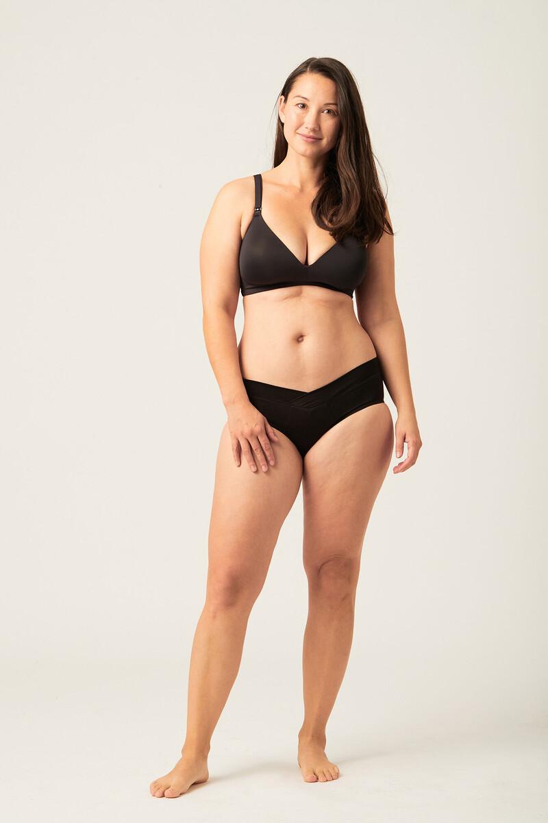 women'secret Braga maternidad menstrual bambú negra absorción maxi