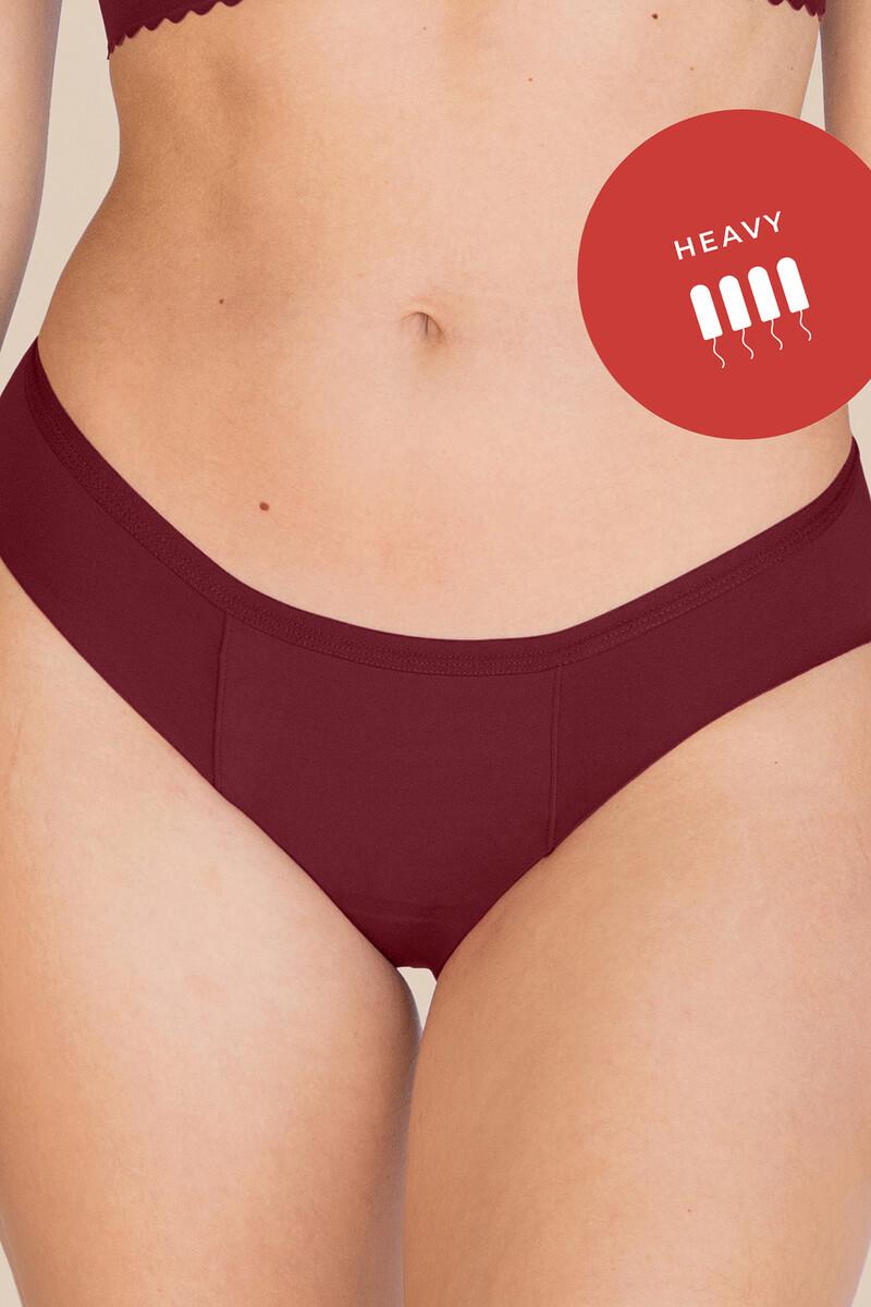 Women'secret Braga Menstrual Bikini Vino – Absorción Fuerte