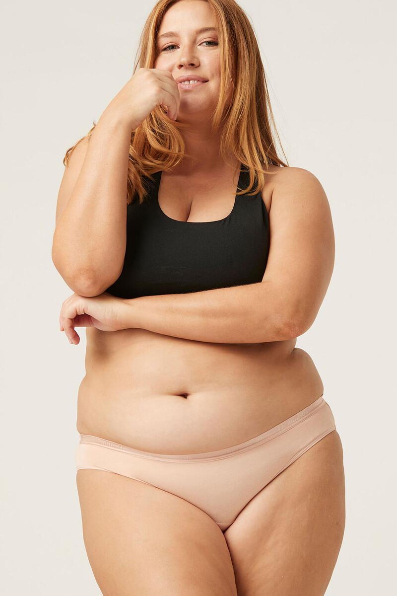 Women'secret Braga Menstrual Clásica Bambú Negra Absorción Ligera Moderada