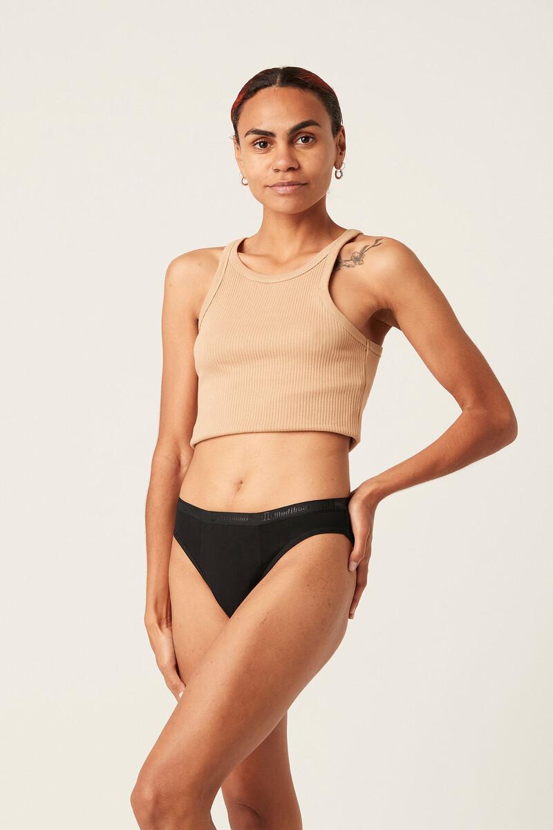 women'secret Braga menstrual clásica bambú negra absorción maxi