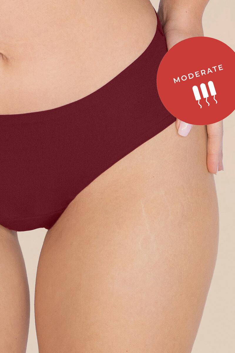 Women'secret Braga Menstrual Clásica Vino – Absorción Media