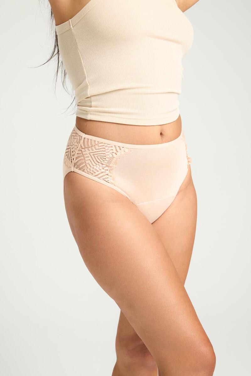 Women'secret Braga Menstrual Encaje Bambú Negra Absorción Moderada Abundante