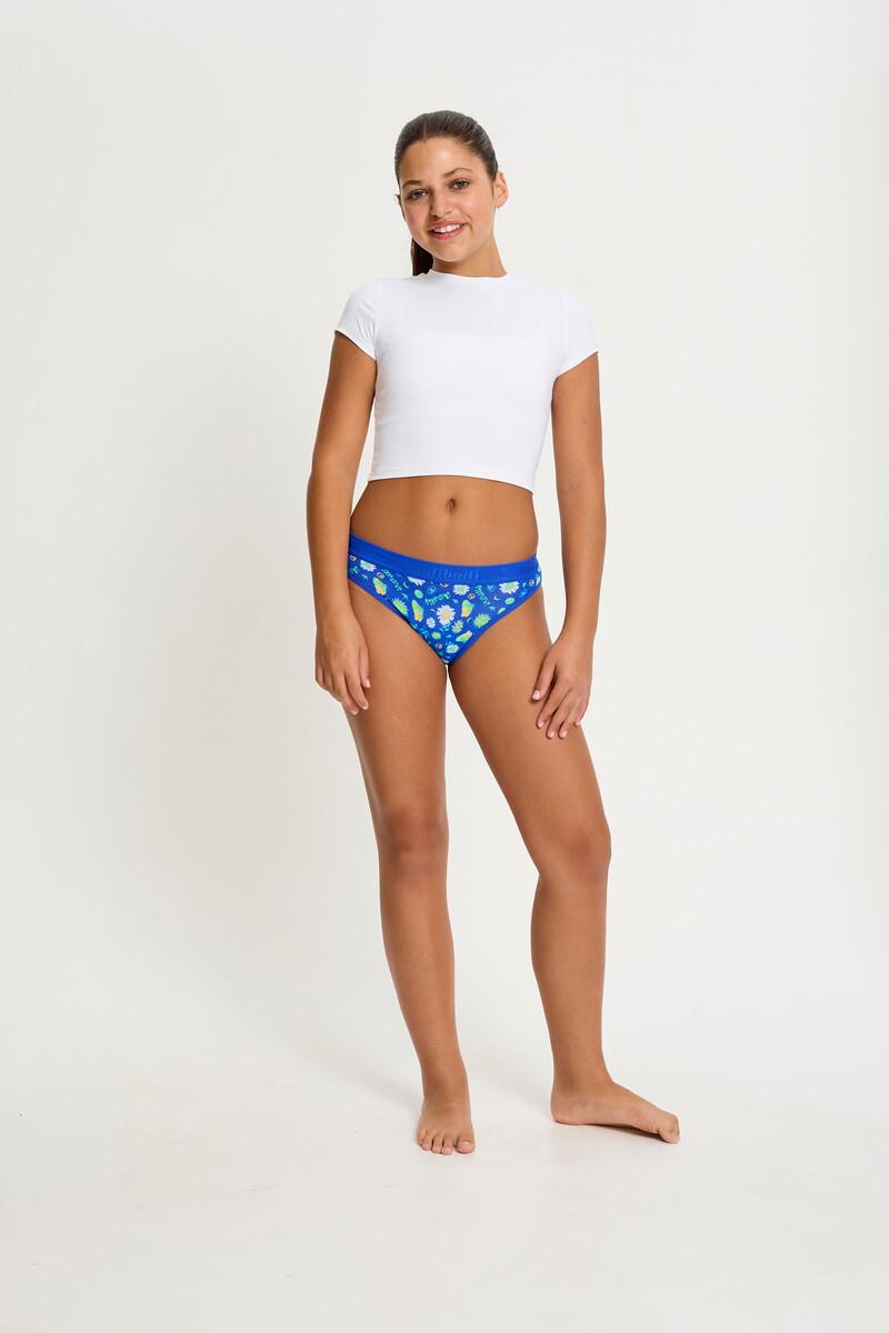 Women'secret Braguita Menstrual Adolescente Flujo Moderado Boho Botanical Blue