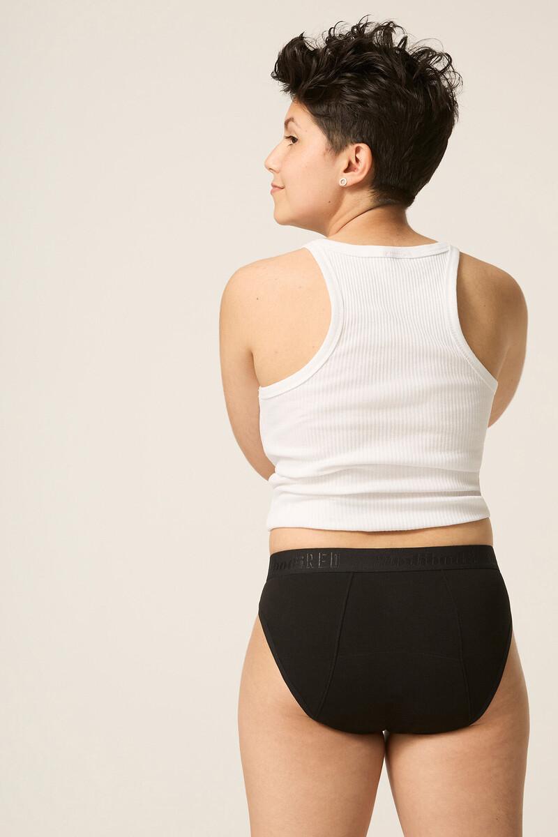 Women'secret Braguita Menstrual Adolescente Hipster Algodón Orgánico Negra Absorción Moderada Abundante