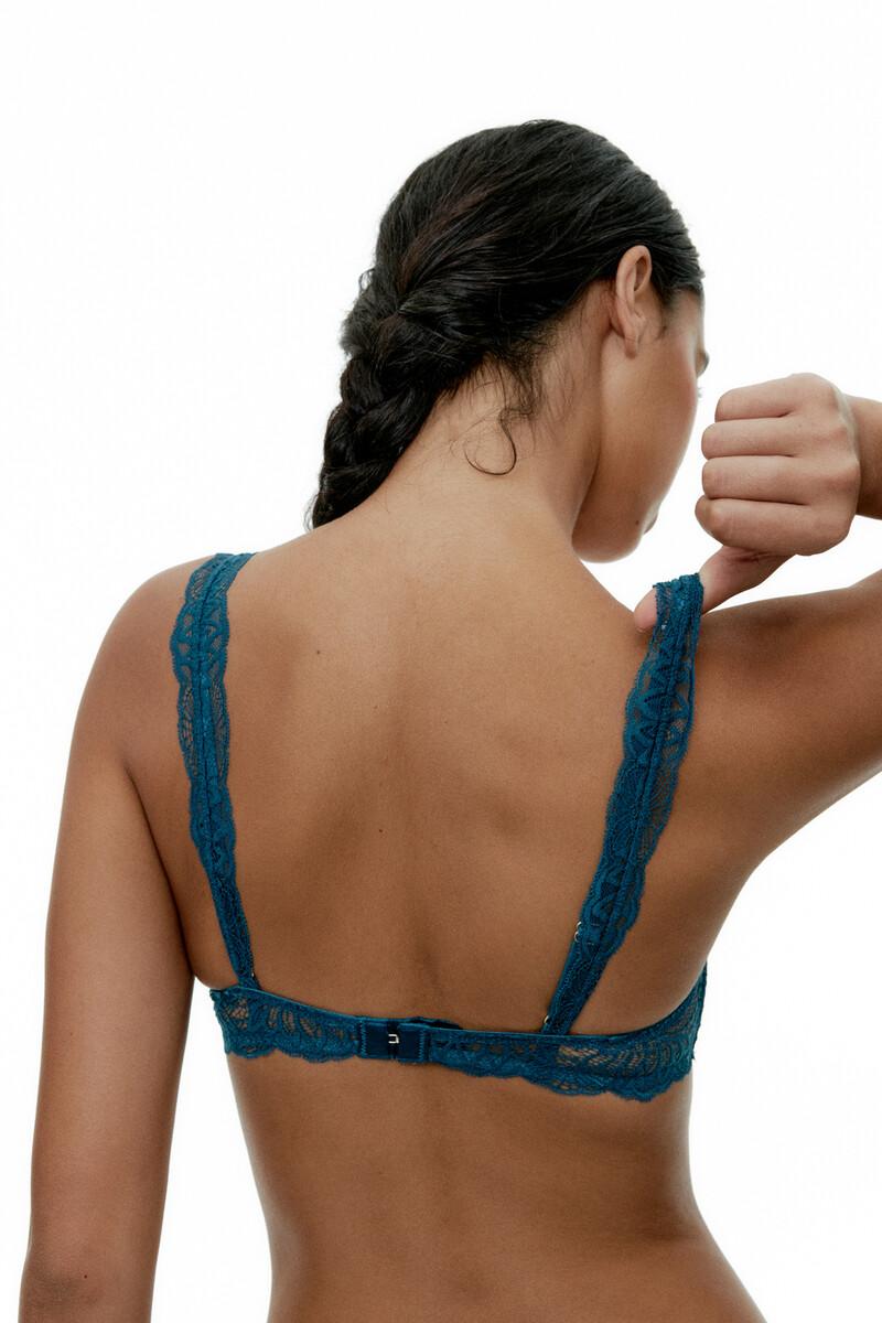 Women'secret Bralette Falso Aro Eleanor - Legion Blue