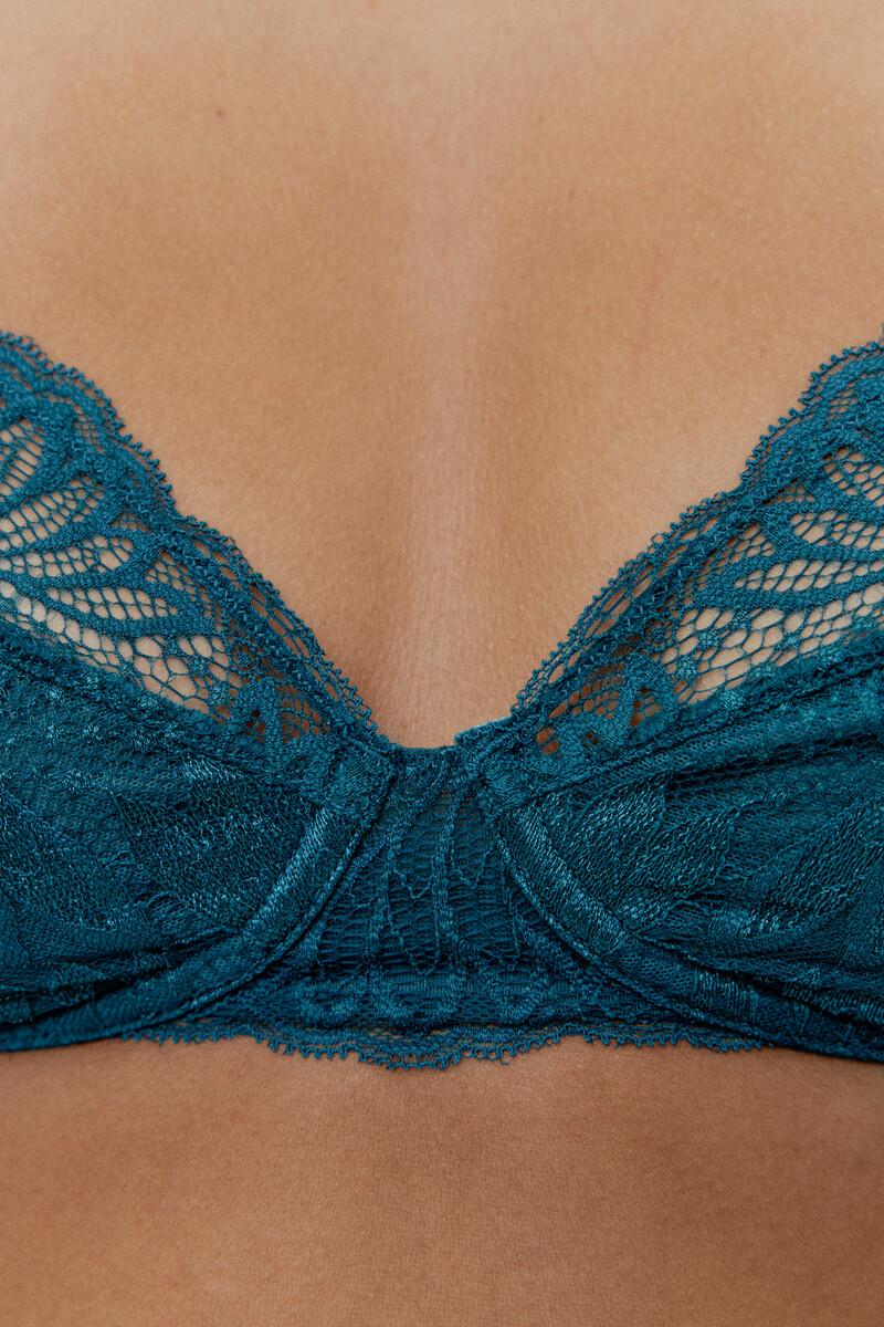 Women'secret Bralette Falso Aro Eleanor - Legion Blue