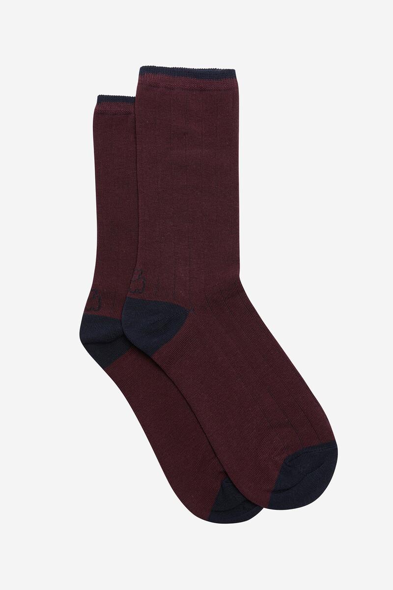 women'secret Calcetin largo granate mujer talla única