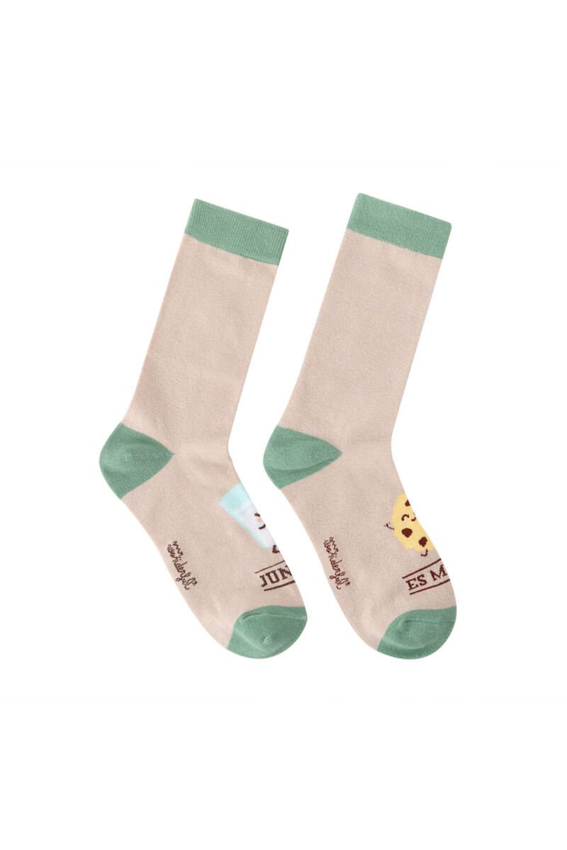 Women'secret Calcetines Galleta Y Vaso De Leche - Juntos Es Mejor