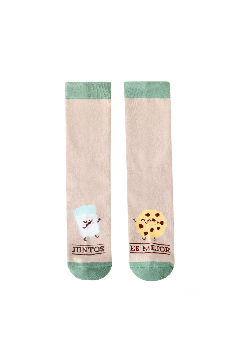 women'secret Calcetines galleta y vaso de leche - Juntos es mejor