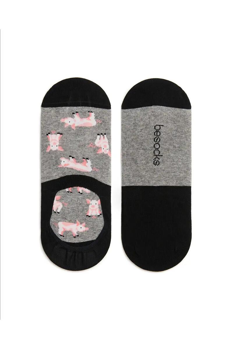 Women'secret Calcetines Invisibles Besocks De Algodón Orgánico Color Gris
