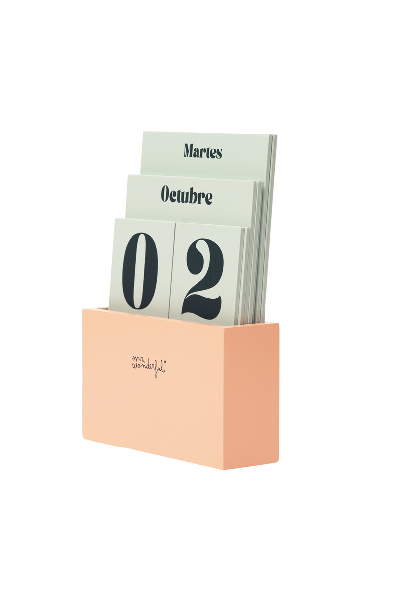 Women'secret Calendario De Sobremesa Perpetuo De Madera Para Días Llenos De Magia