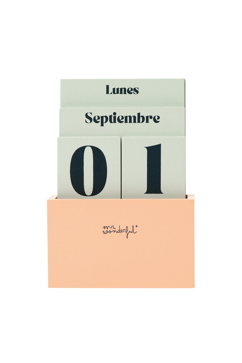 women'secret Calendario de sobremesa perpetuo de madera para días llenos de magia