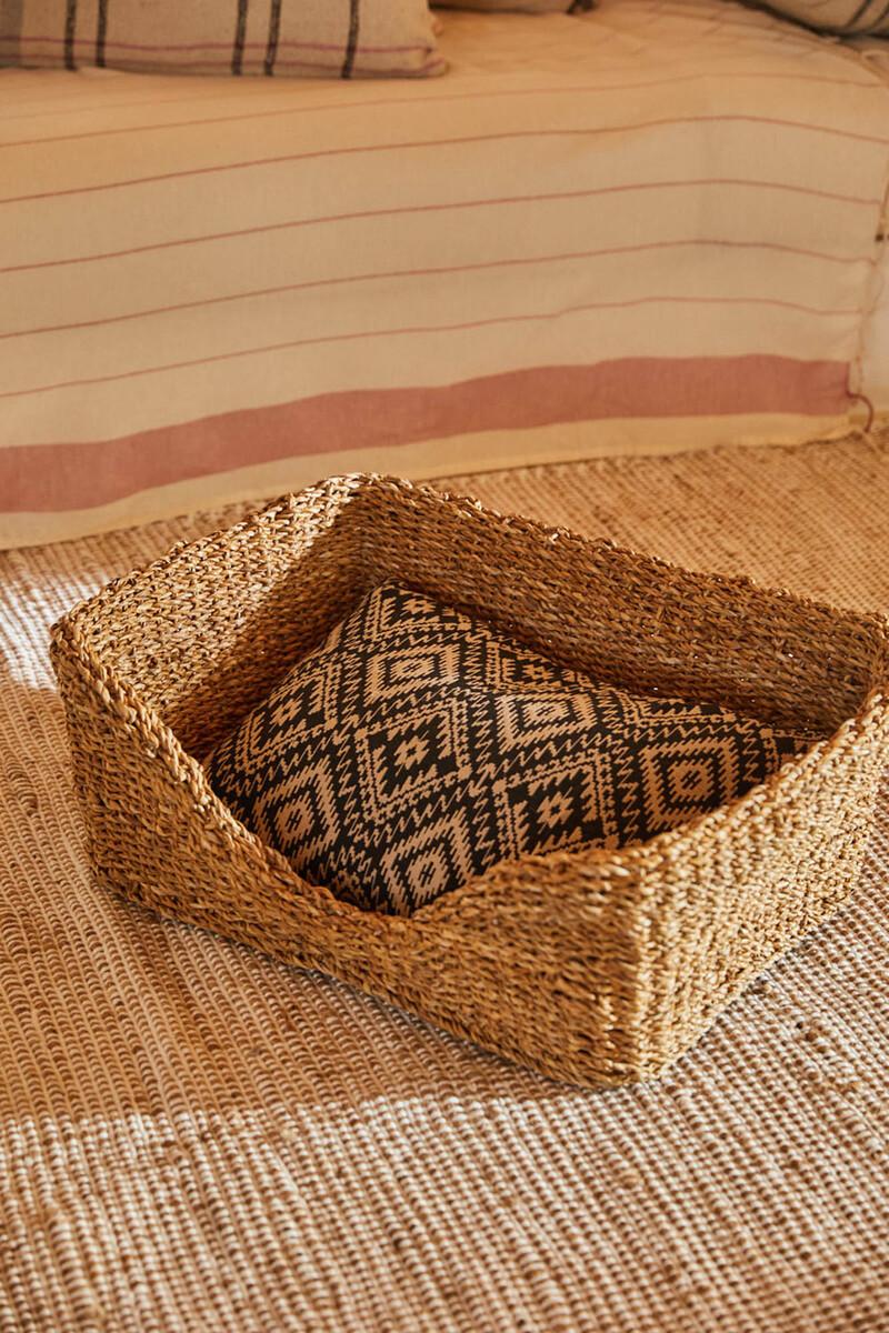 Women'secret Cama Para Mascotas De Junco De Mar Braid Con Cojín