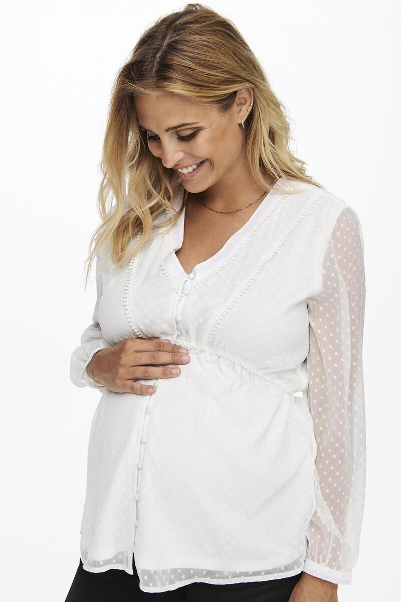 Women'secret Camisa Premamá De Encaje Mangas Anchas