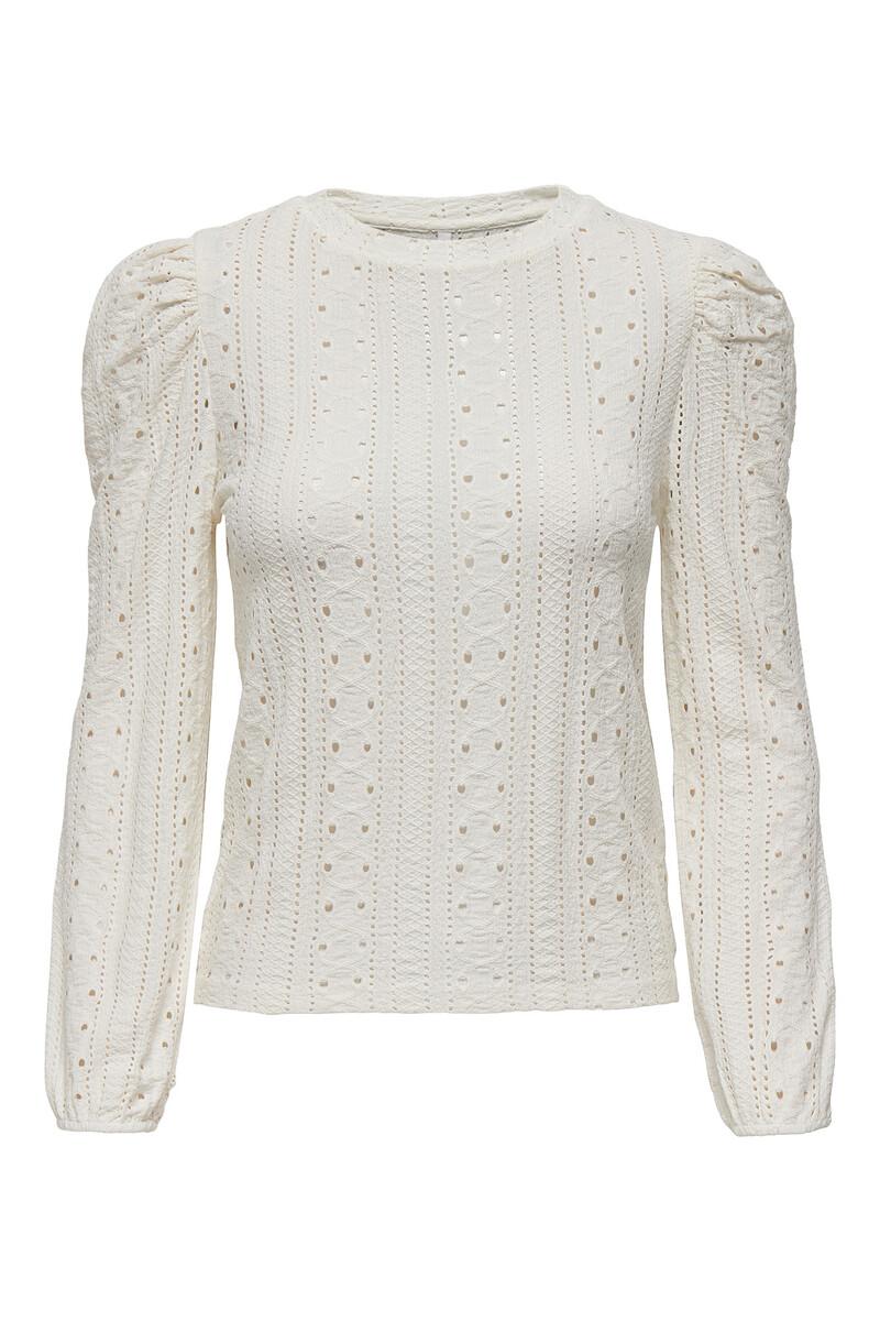women'secret Camisa premamá de mangas abullonadas en punto Jacquard