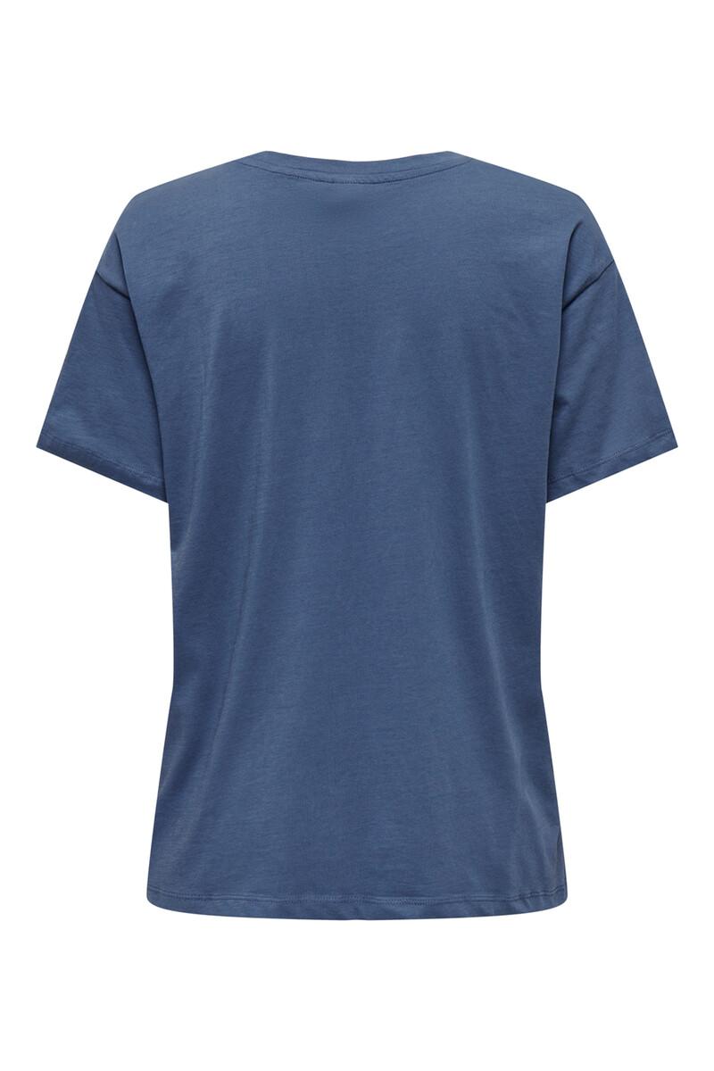 Women'secret Camiseta Fluida Blanca En Algodón Orgánico Con Print Delantero