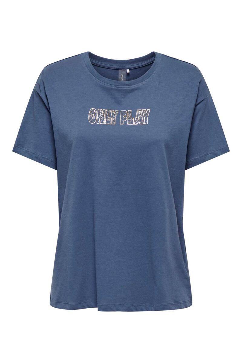 women'secret Camiseta fluida blanca en algodón orgánico con print delantero