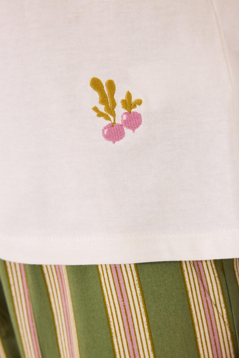 Women'secret Camiseta Lisa Manga Larga 100% Algodón Blanco