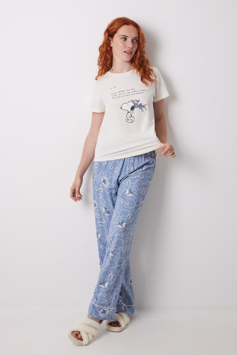 women'secret Camiseta manga corta 100% algodón Snoopy