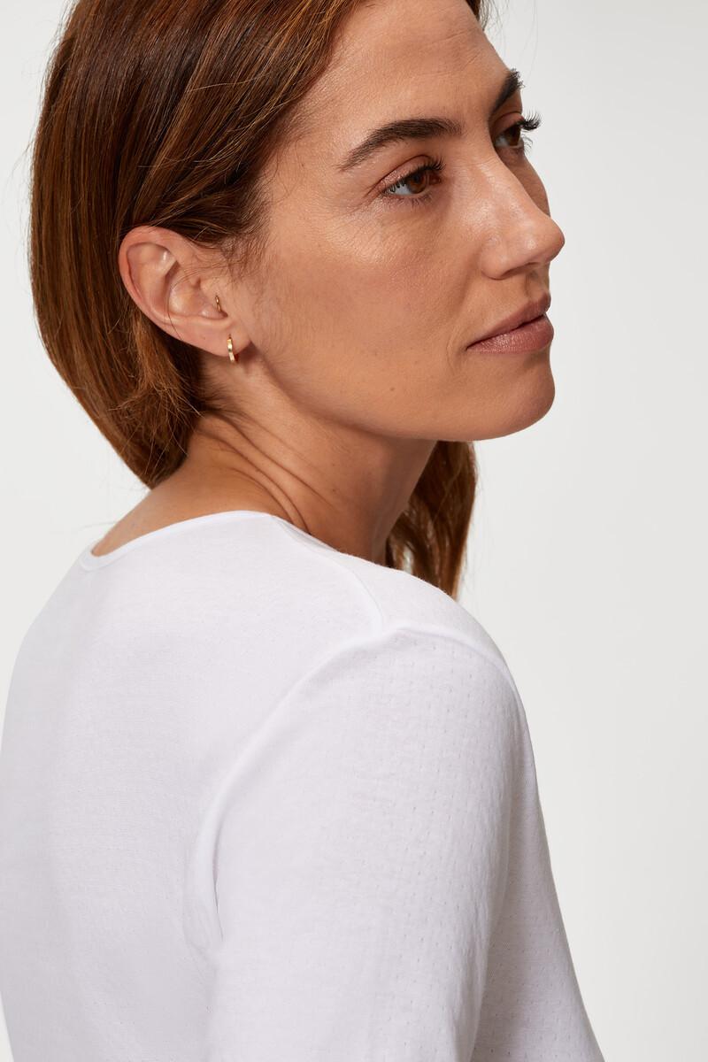 Women'secret Camiseta Manga Corta 100% Algodón Térmica Con Doble Capa