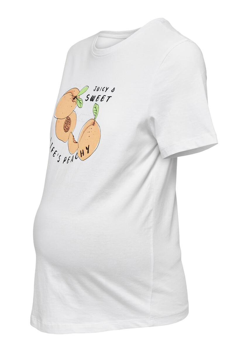 Women'secret Camiseta Manga Corta Premamá 100% Algodón Y Diseño Frontal
