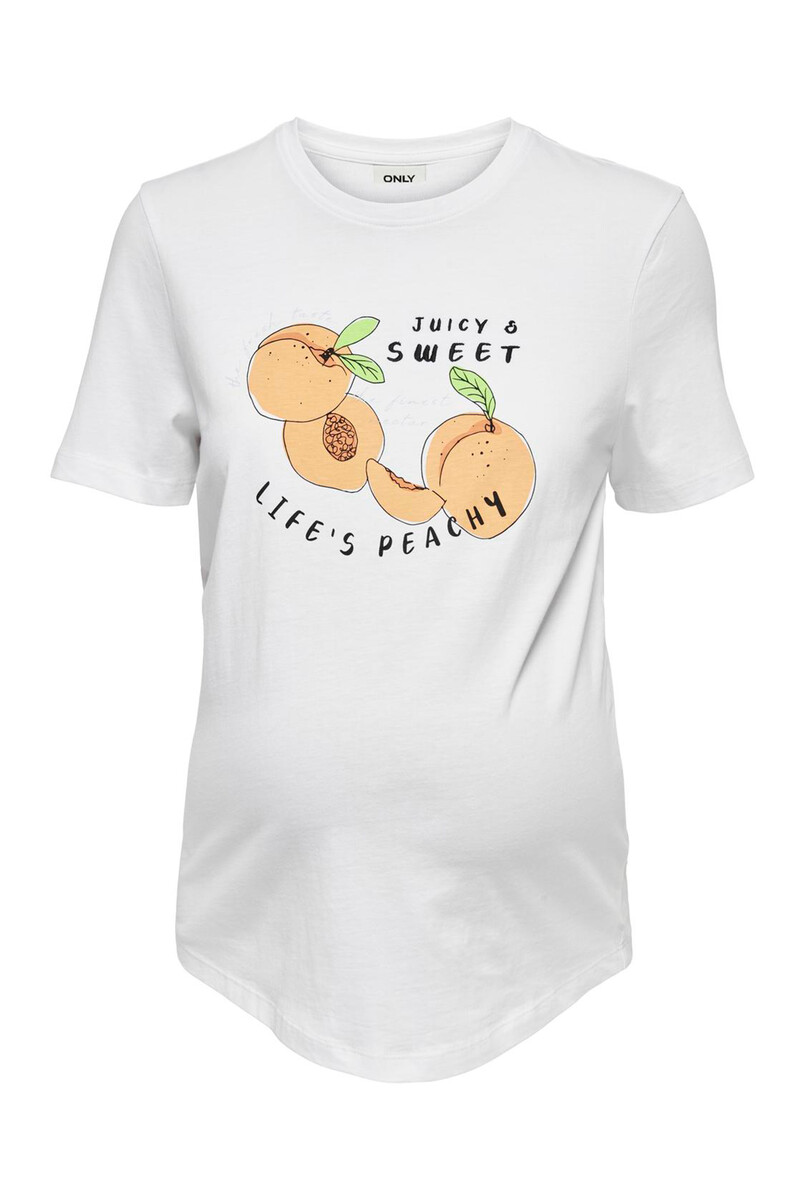 women'secret Camiseta manga corta premamá 100% algodón y diseño frontal