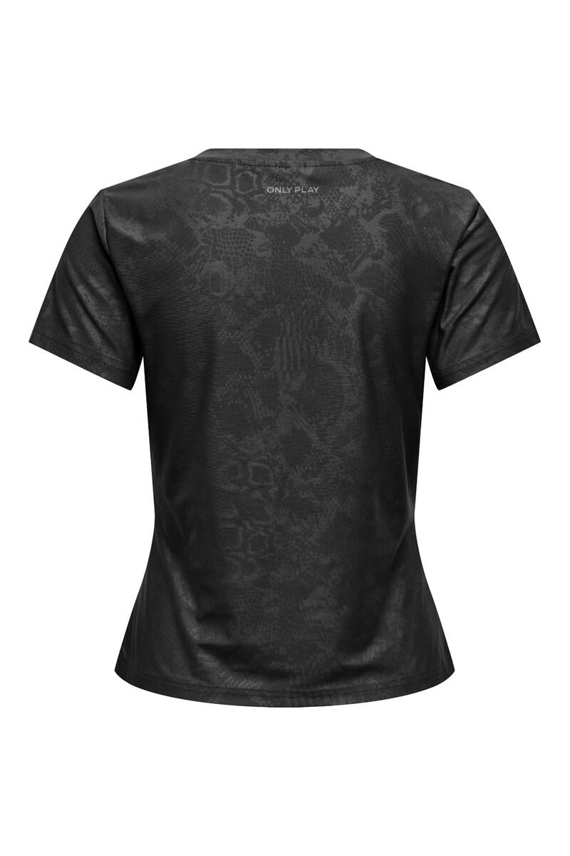 Women'secret Camiseta Manga Corta Tejido Efecto Serpiente