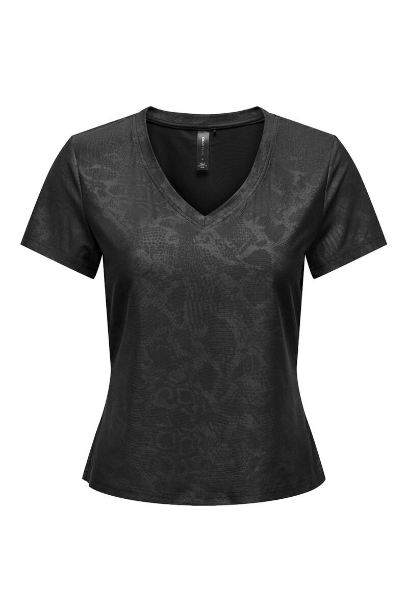 women'secret Camiseta manga corta tejido efecto serpiente